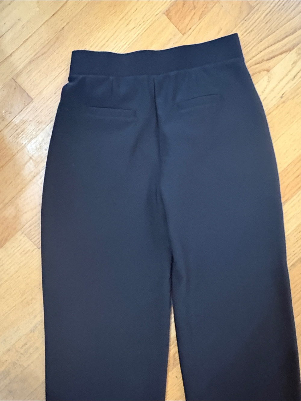 Wide Leg Pull-On Pants - Black - Picture 4 of 4